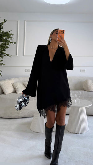 שמלה אולי שמלה שחור O.S נטלי שווילי