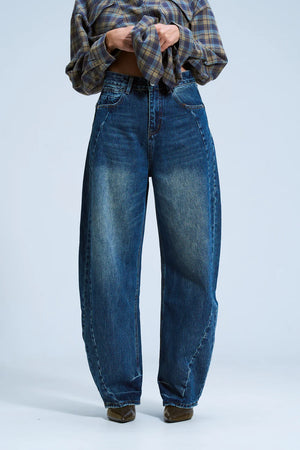 מכנס ג׳ינס אלורה ג׳ינס כחול טיאגו