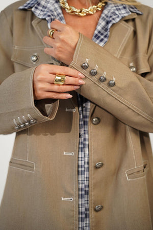 חליפת קלודין חליפה בז' O.S RFA