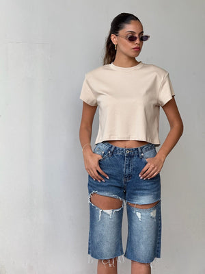 מכנס ג׳ינס שיינה ג׳ינס כחול טיאגו