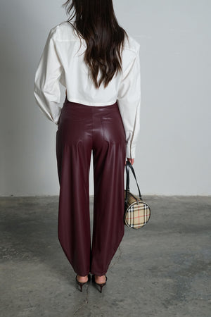 מכנס עור ג׳אגר מכנס GOVANA