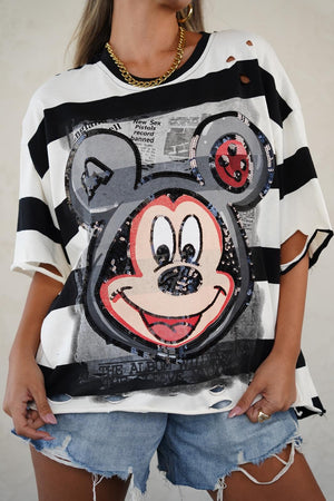 טישרט מיקי פסים O.S RFA