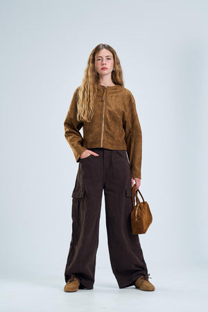 מכנס מרטין מכנס חום טיאגו