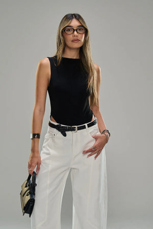 מכנס ג׳ינס דולי ג׳ינס לבן טיאגו