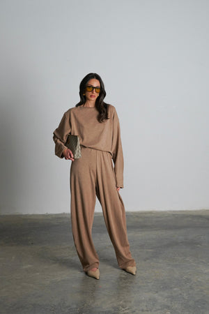 חליפת בלוברי חליפה חום GOVANA