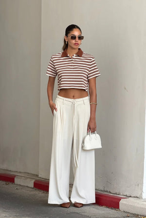 מכנס שלבי מכנס לבן טיאגו