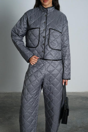 חליפת מלומה חליפה אפור GOVANA