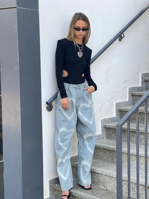 ג׳ינס אלבי ג׳ינס o-s תכלת טיאגו