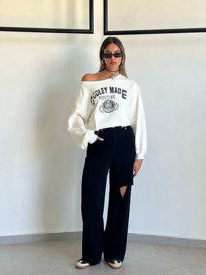 מכנס ג'ינס ליהי ג׳ינס one-size-36-40 שחור טיאגו