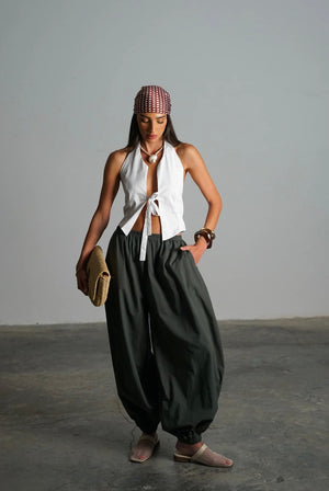 מכנסי ריטרין מכנס ירוק GOVANA