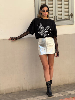 חולצת טיאה חולצה שחור טיאגו