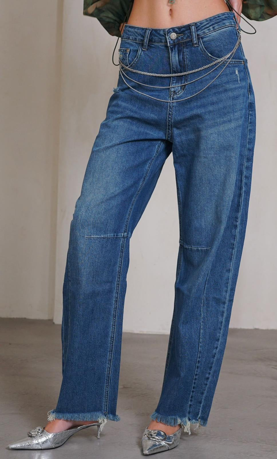 ג׳ינס GOLDIE שרשרת ג׳ינס ג'ינס אנטיגו