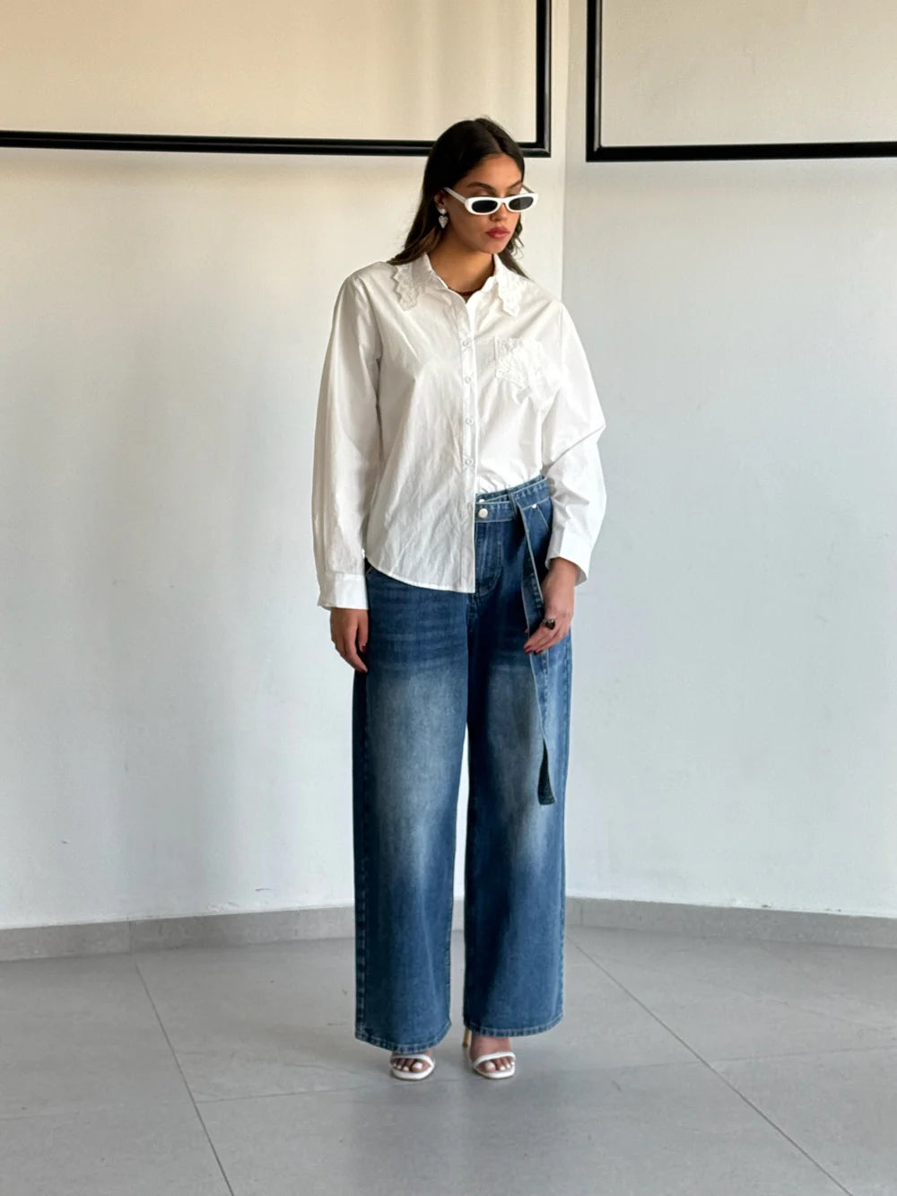 מכנס ג׳ינס נינה ג׳ינס כחול טיאגו