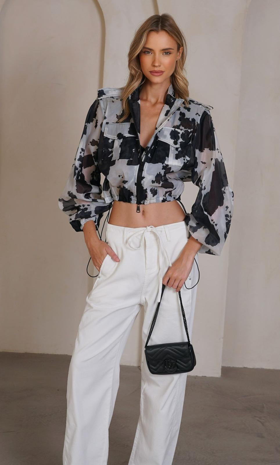 ג׳קט STYLE PRINT מבית אנטיגו רק בשני בוטיק מעצבים