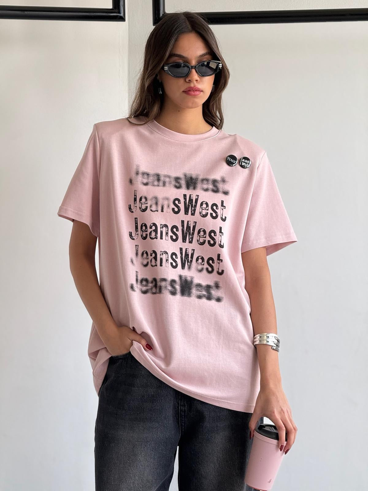 חולצת אמור חולצה ורוד טיאגו