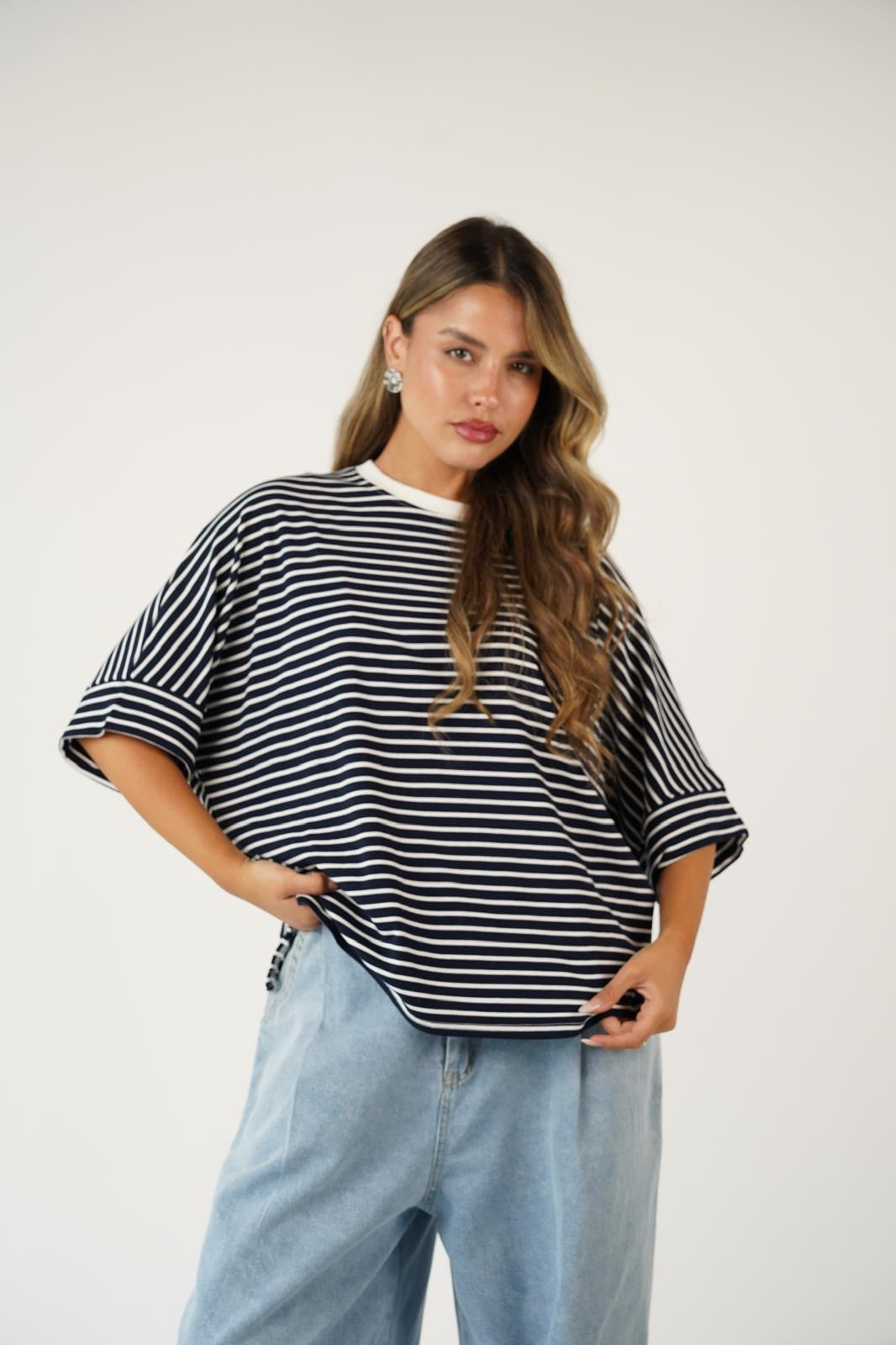 טישרט פסים סולי חולצה RFA