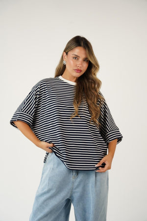 טישרט פסים סולי חולצה RFA