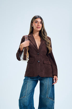 ג׳קט שון ג'קט חום טיאגו