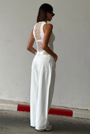 מכנס ג׳ינס לואי לבן ג׳ינס טיאגו