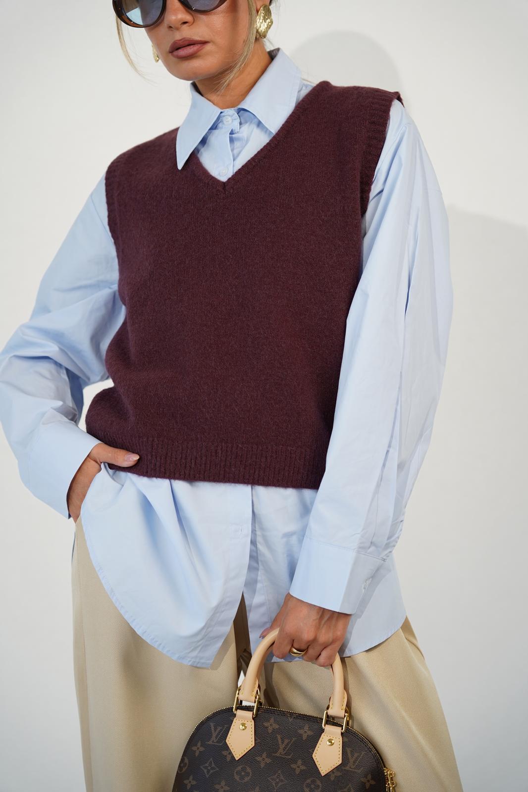 אפודה רוס חולצה בורדו O.S RFA