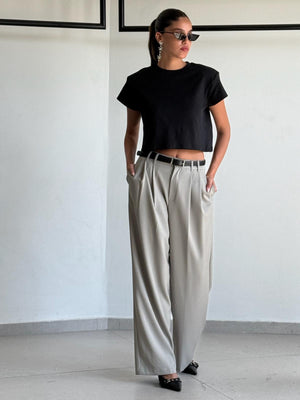 מכנס רומי מכנס אפור בהיר טיאגו