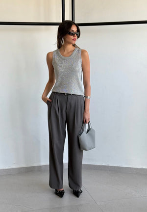 מכנס רומי מכנס אפור טיאגו