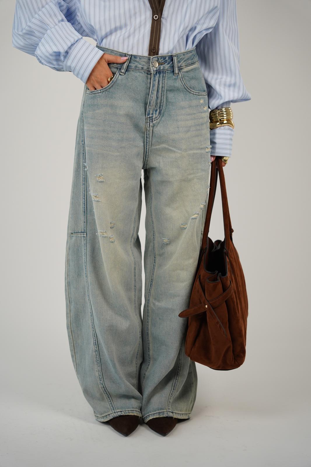 מכנס ג׳ינס ג׳ורדן ג׳ינס כחול בהיר RFA