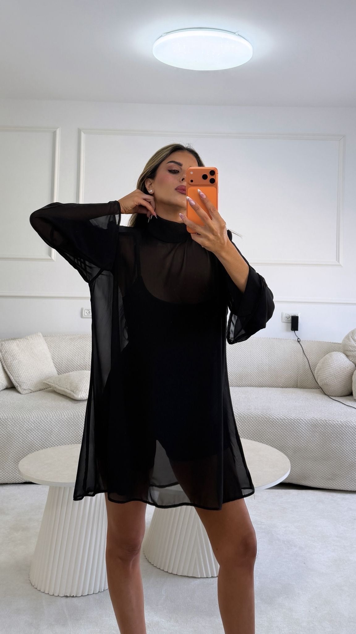 שמלת מלני שמלה שחור O.S נטלי שווילי