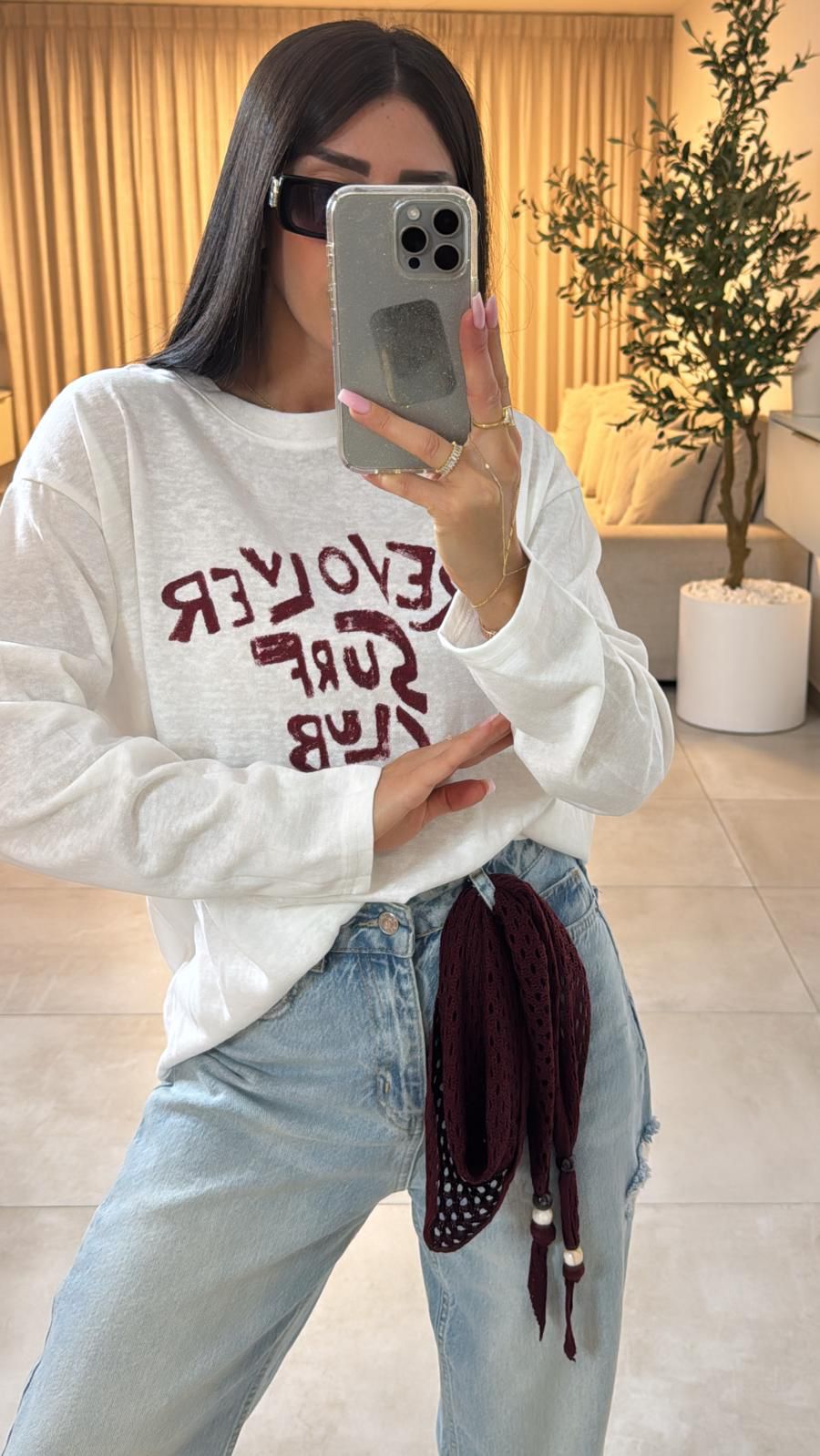 חולצת מורל חולצה לבן O.S גליתה