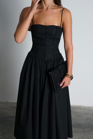 שמלת לומברד שמלה שחור GOVANA