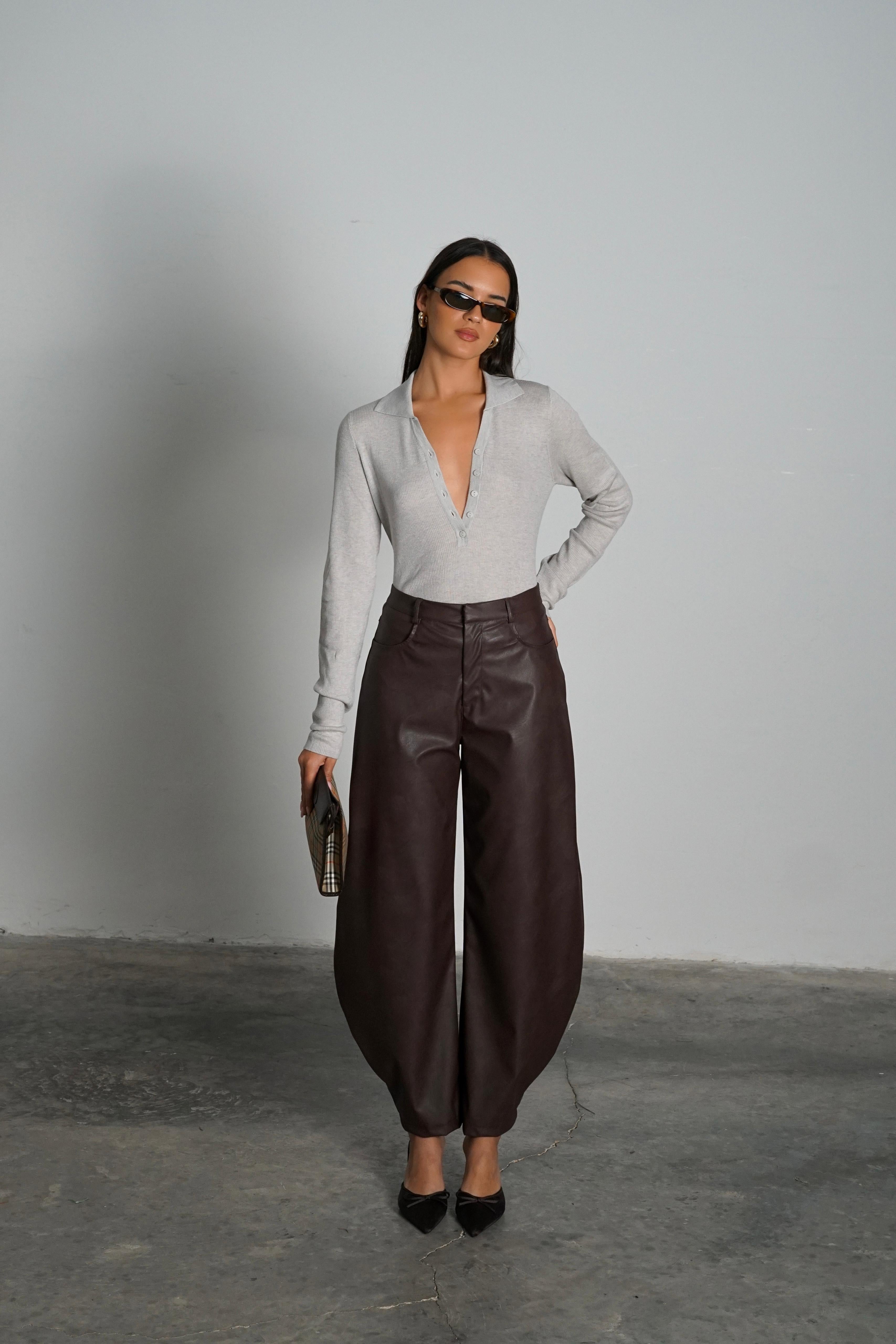 מכנס קיסו מכנס חום GOVANA