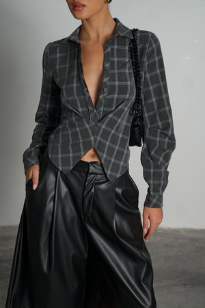 חולצת סאנסה חולצה אפור בהיר GOVANA