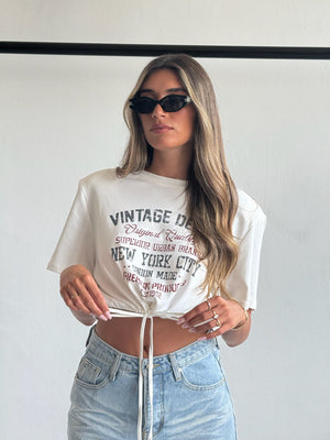 חולצת לילי חולצה לבן טיאגו