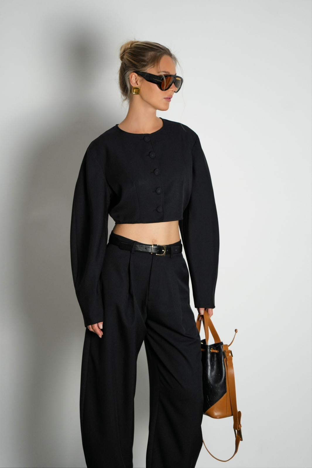 חליפת מדי חליפה שחור GOVANA