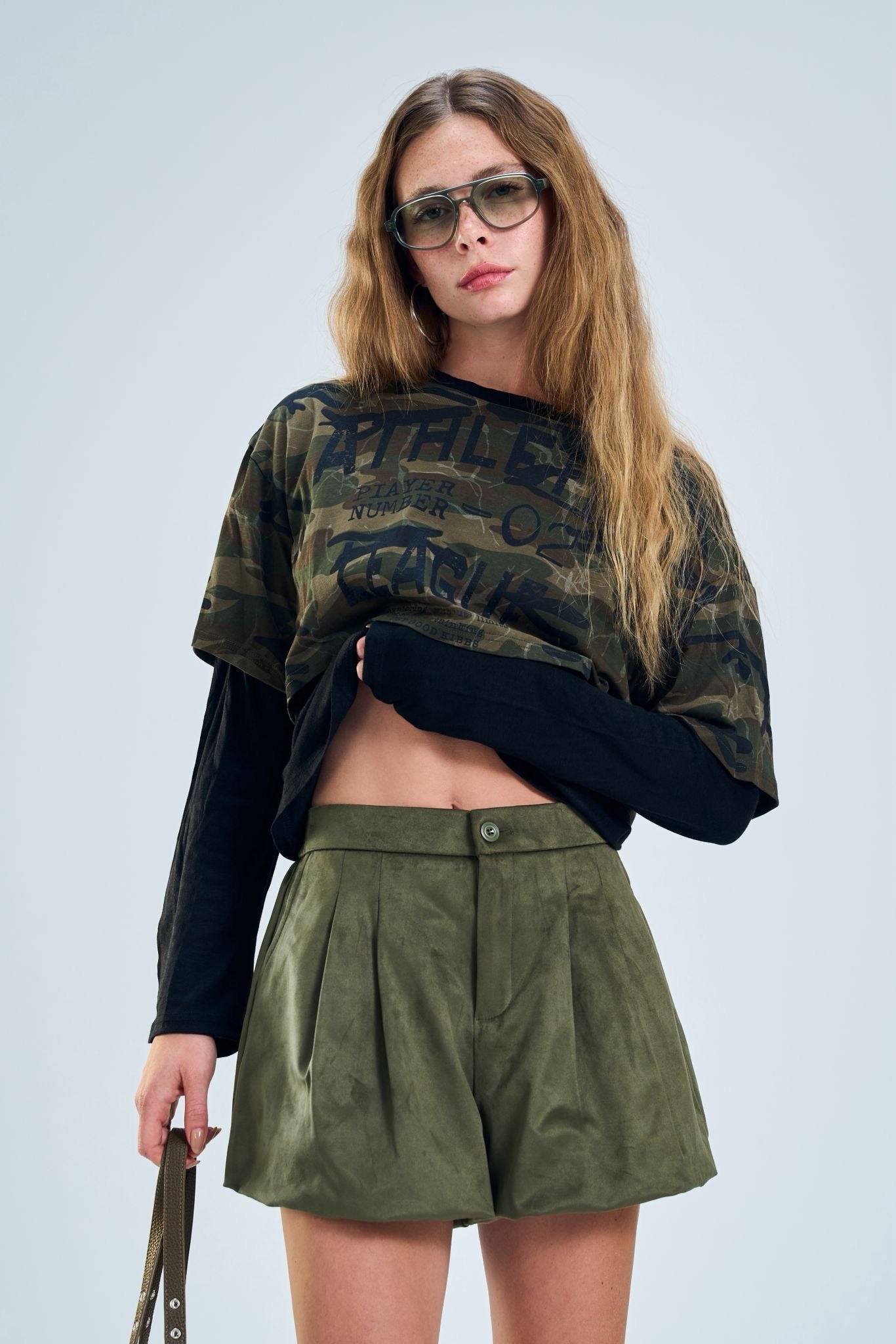 מכנס טיליס שורטים ירוק טיאגו