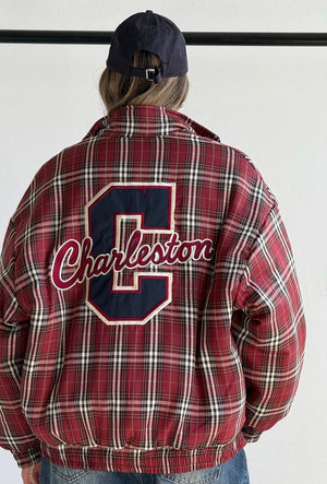 מעיל קומו מעיל כחול משובץ O.S טיאגו