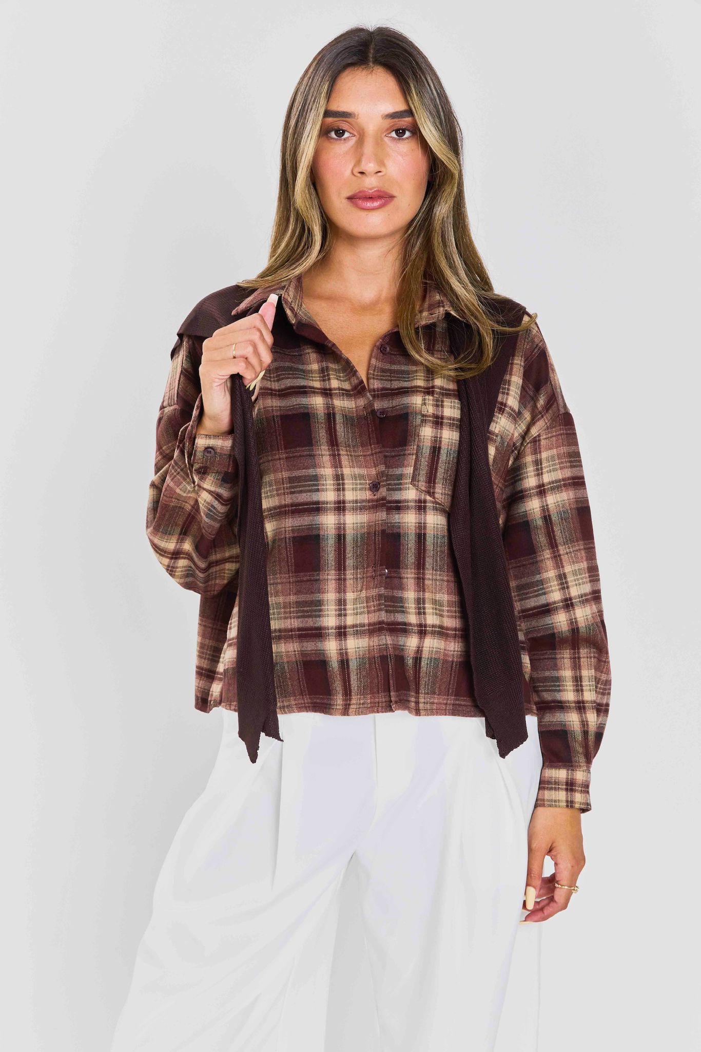 חולצת אנאבל חולצה בורדו טיאגו