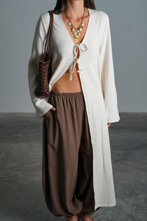 קימונו וואן חולצה אפור כהה GOVANA