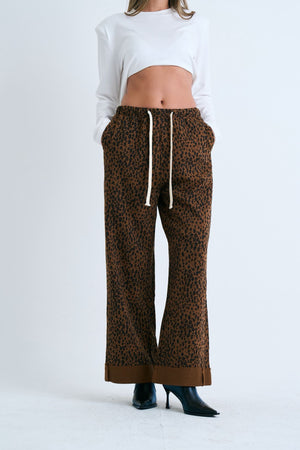 מכנס איידן מכנס חום מנומר טיאגו