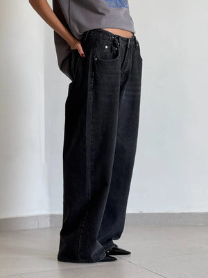 מכנס ג׳ינס אורי ג׳ינס שחור O.S טיאגו