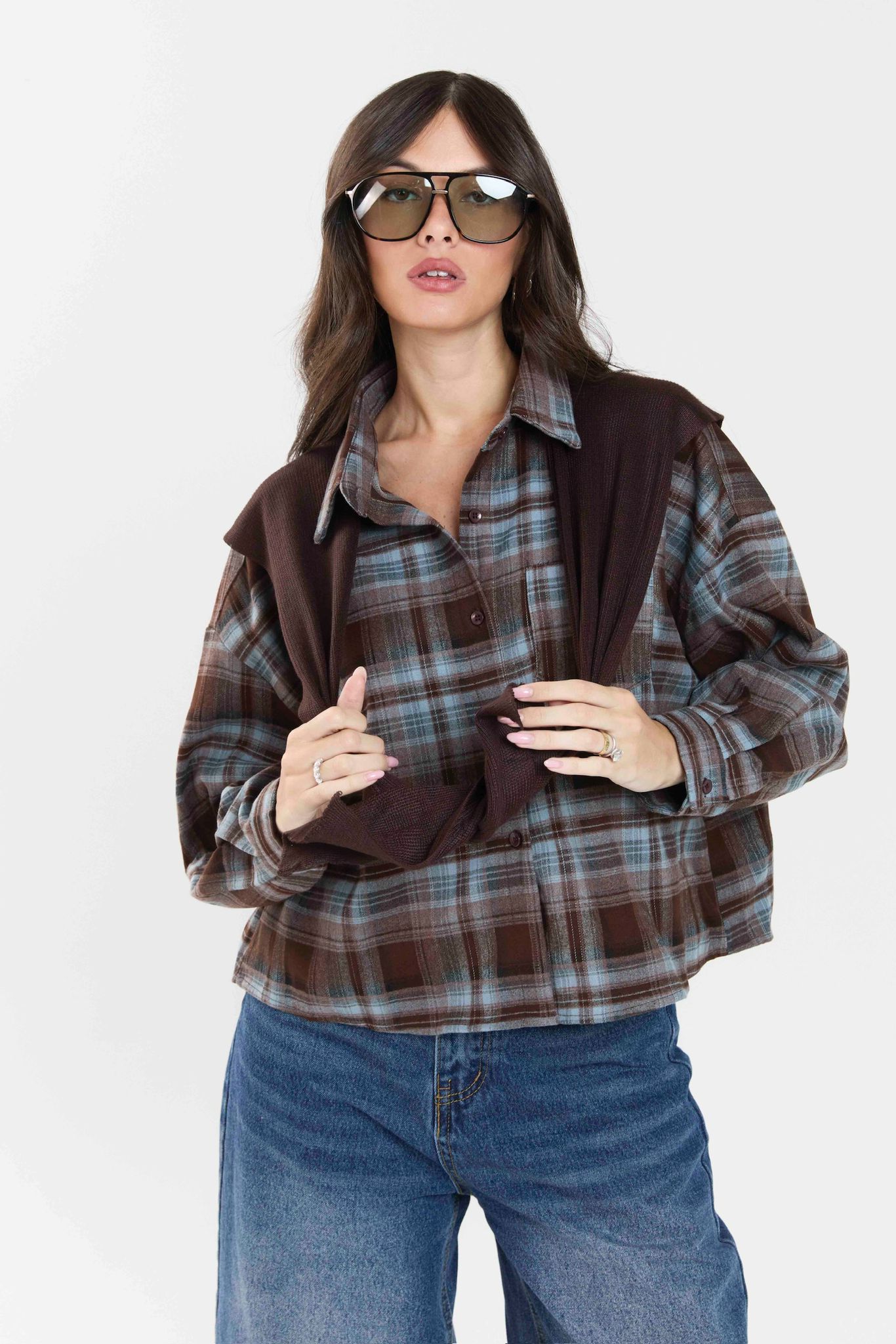 חולצת אנאבל חולצה תכלת טיאגו