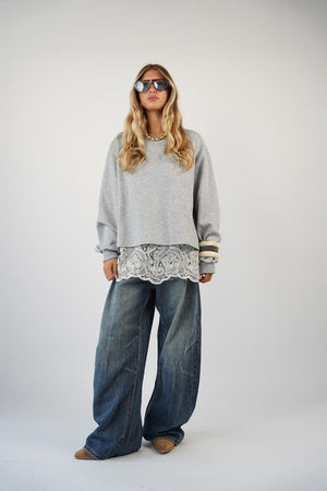 פוטר נועה חולצה אפור בהיר O.S RFA