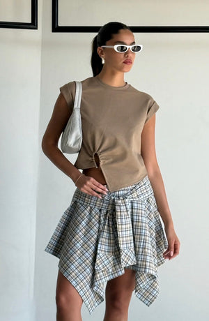 חצאית פראנקי חצאית תכלת טיאגו