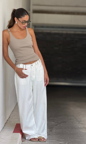 מכנס ג׳ינס לואי לבן ג׳ינס טיאגו