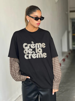 חולצת מיה חולצה שחור O.S טיאגו