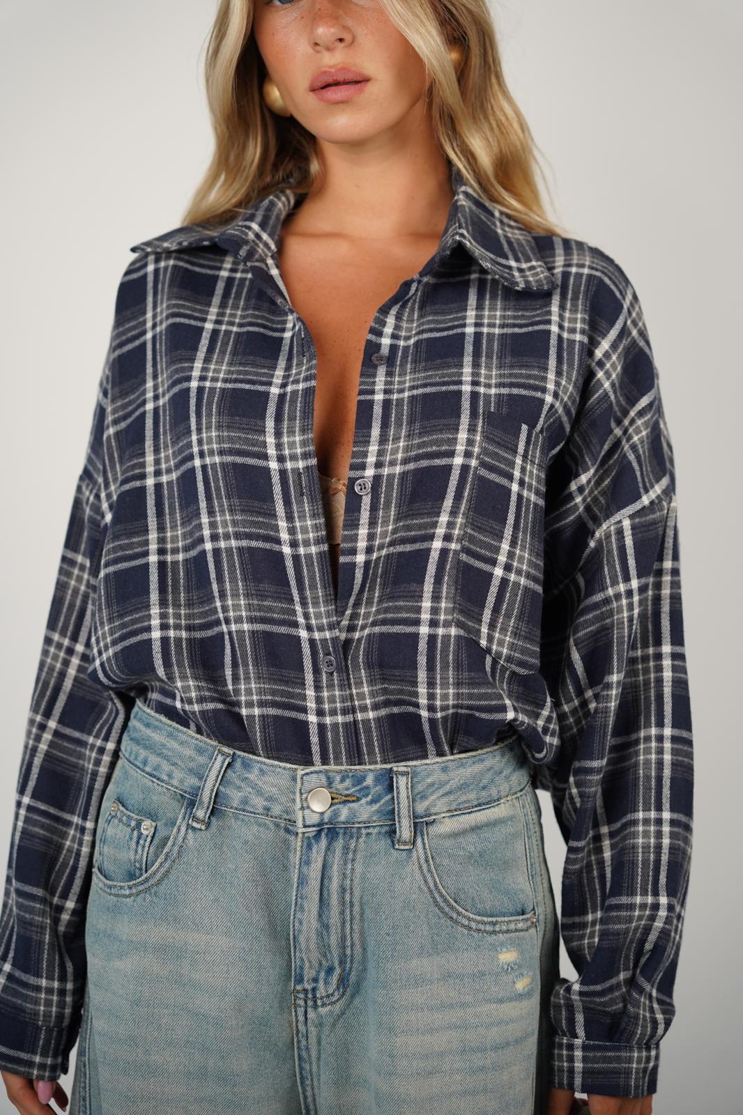 חולצת אנה חולצה כחול O.S RFA