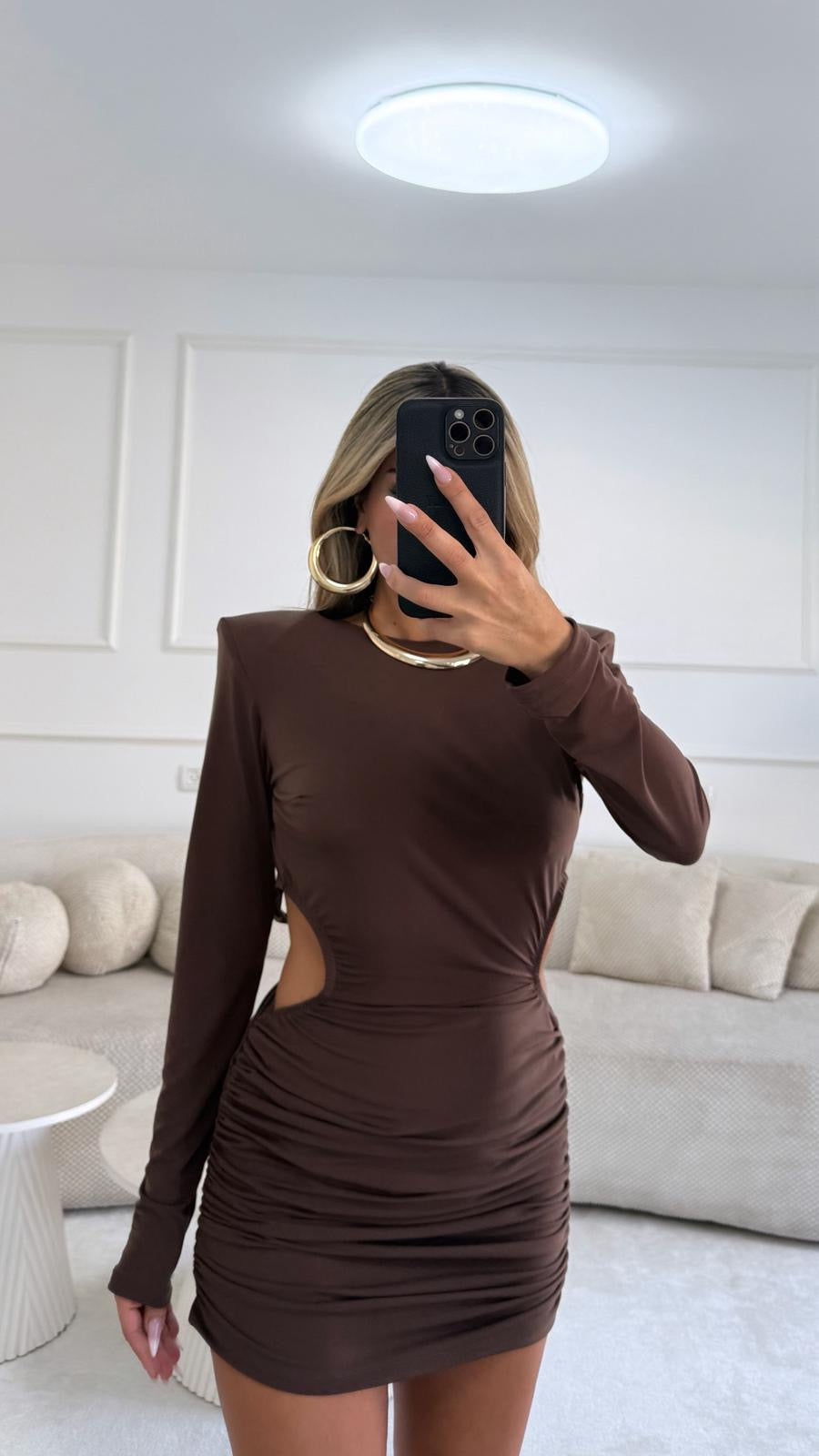 שמלת סטאר שמלה חום O.S נטלי שווילי