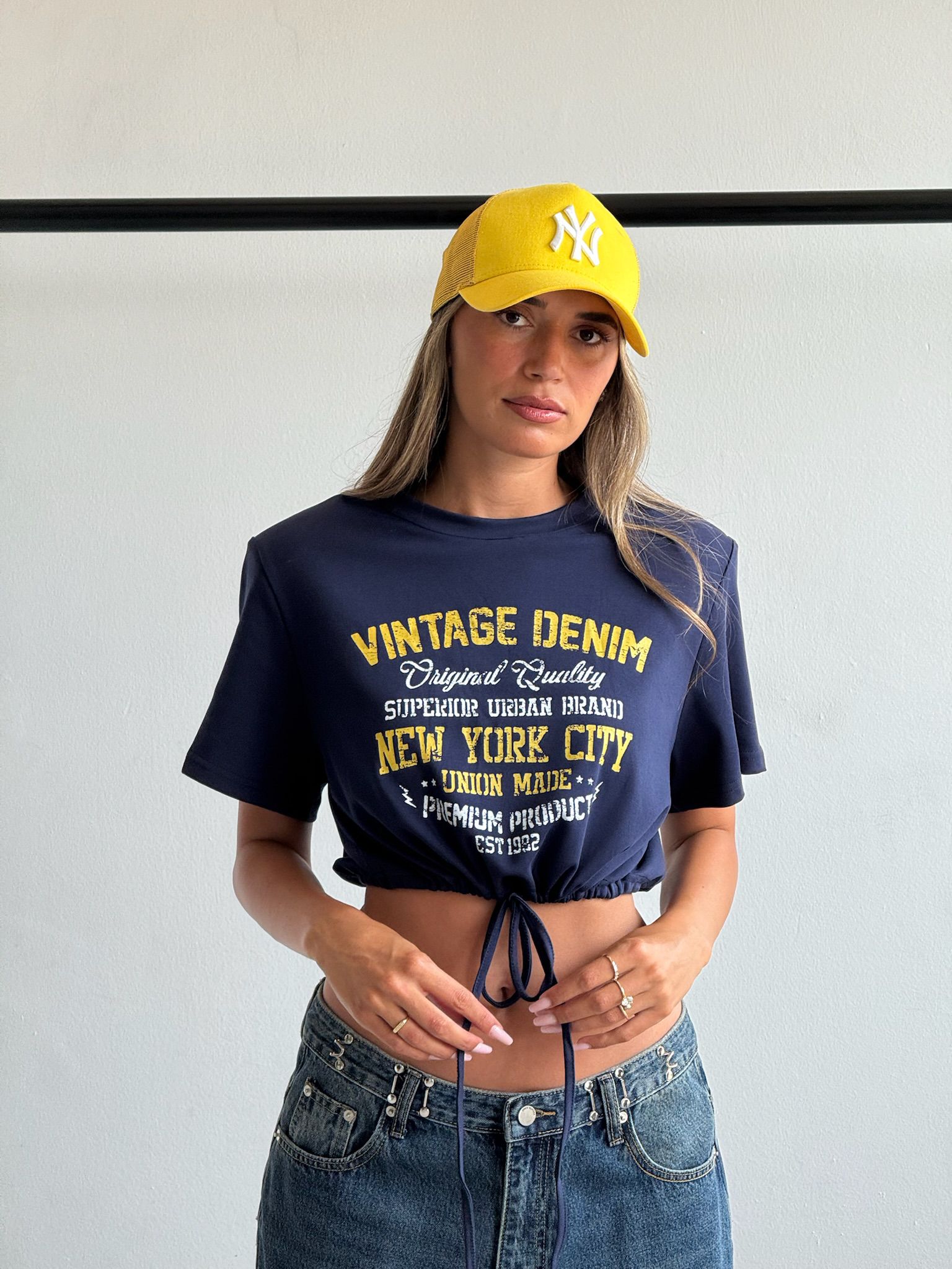 חולצת לילי חולצה כחול טיאגו