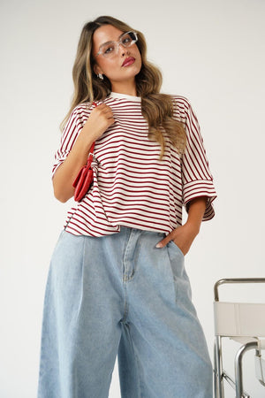 טישרט פסים סולי חולצה RFA