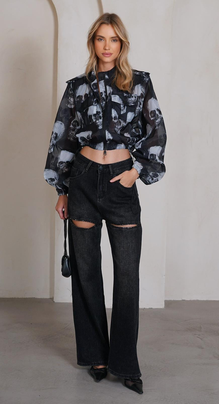 ג׳קט STYLE PRINT מבית אנטיגו רק בשני בוטיק מעצבים